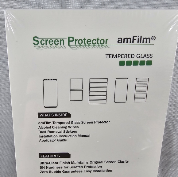 AM Film Samsung Note 8 Glass Phone Screen Protector Kit 3D Curve TechMatte - Picture 8 of 11